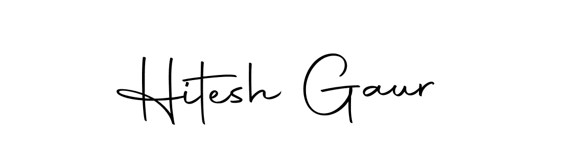 Design your own signature with our free online signature maker. With this signature software, you can create a handwritten (Autography-DOLnW) signature for name Hitesh Gaur. Hitesh Gaur signature style 10 images and pictures png