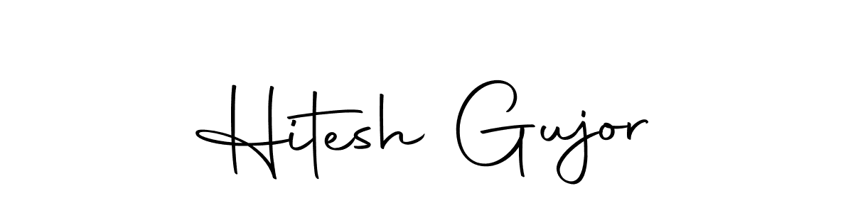 You can use this online signature creator to create a handwritten signature for the name Hitesh Gujor. This is the best online autograph maker. Hitesh Gujor signature style 10 images and pictures png