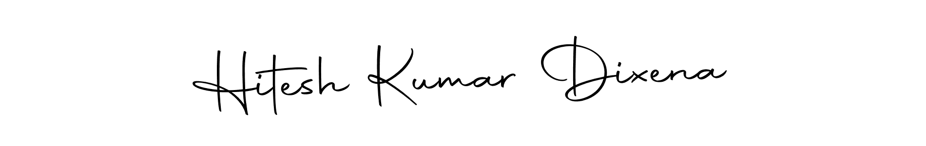 Create a beautiful signature design for name Hitesh Kumar Dixena. With this signature (Autography-DOLnW) fonts, you can make a handwritten signature for free. Hitesh Kumar Dixena signature style 10 images and pictures png