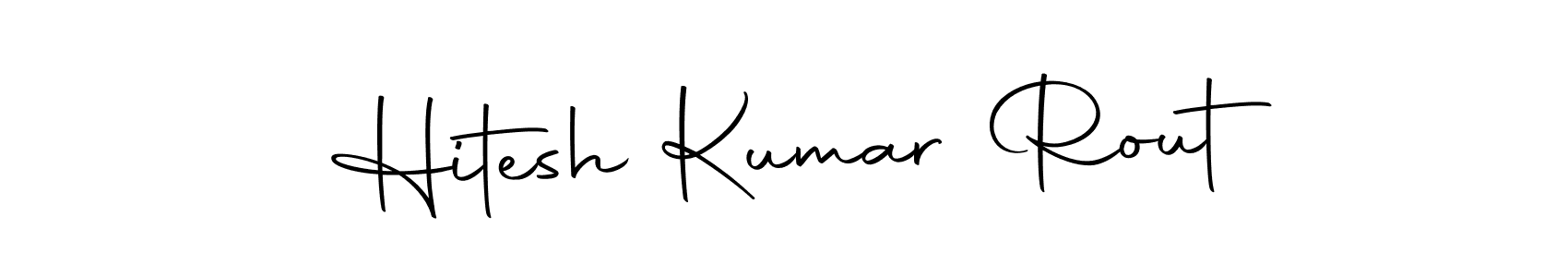 Autography-DOLnW is a professional signature style that is perfect for those who want to add a touch of class to their signature. It is also a great choice for those who want to make their signature more unique. Get Hitesh Kumar Rout name to fancy signature for free. Hitesh Kumar Rout signature style 10 images and pictures png