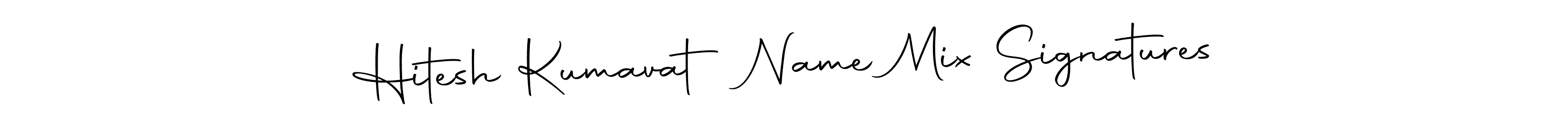 Design your own signature with our free online signature maker. With this signature software, you can create a handwritten (Autography-DOLnW) signature for name Hitesh Kumavat Name Mix Signatures. Hitesh Kumavat Name Mix Signatures signature style 10 images and pictures png