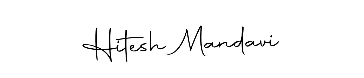 Create a beautiful signature design for name Hitesh Mandavi. With this signature (Autography-DOLnW) fonts, you can make a handwritten signature for free. Hitesh Mandavi signature style 10 images and pictures png