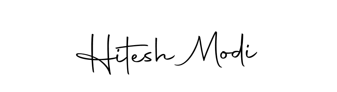 How to make Hitesh Modi name signature. Use Autography-DOLnW style for creating short signs online. This is the latest handwritten sign. Hitesh Modi signature style 10 images and pictures png