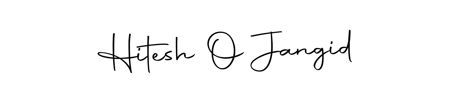 Create a beautiful signature design for name Hitesh O Jangid. With this signature (Autography-DOLnW) fonts, you can make a handwritten signature for free. Hitesh O Jangid signature style 10 images and pictures png