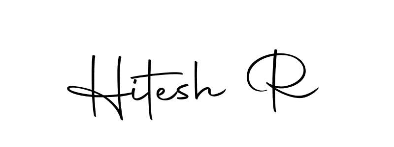 Also we have Hitesh R name is the best signature style. Create professional handwritten signature collection using Autography-DOLnW autograph style. Hitesh R signature style 10 images and pictures png