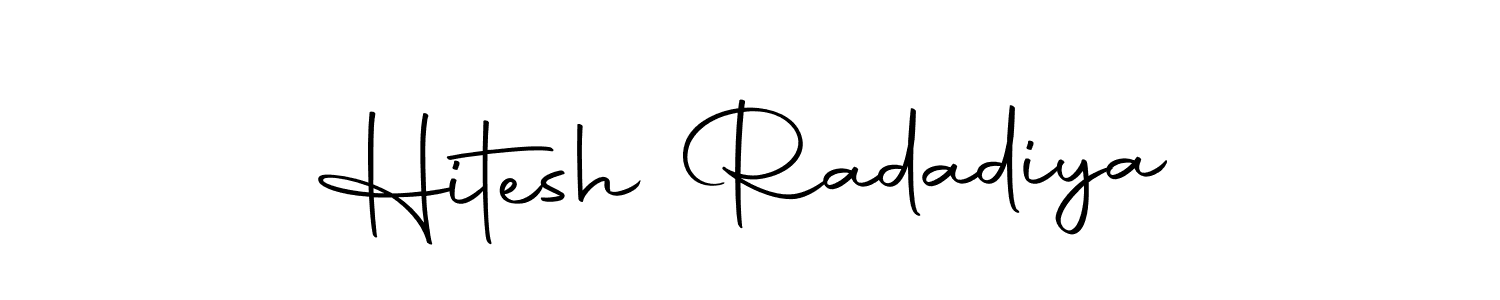 Use a signature maker to create a handwritten signature online. With this signature software, you can design (Autography-DOLnW) your own signature for name Hitesh Radadiya. Hitesh Radadiya signature style 10 images and pictures png