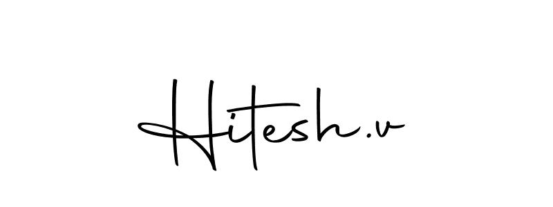 The best way (Autography-DOLnW) to make a short signature is to pick only two or three words in your name. The name Hitesh.v include a total of six letters. For converting this name. Hitesh.v signature style 10 images and pictures png