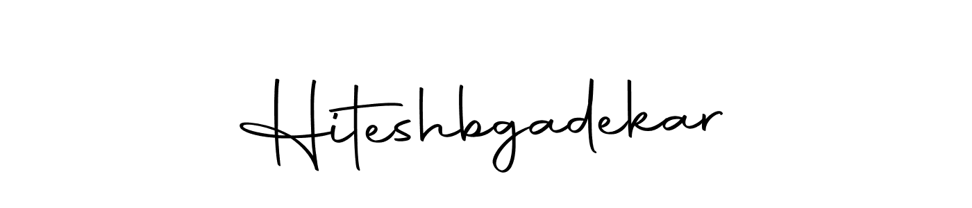 Design your own signature with our free online signature maker. With this signature software, you can create a handwritten (Autography-DOLnW) signature for name Hiteshbgadekar. Hiteshbgadekar signature style 10 images and pictures png