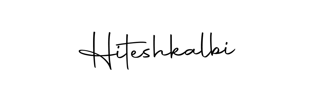 Design your own signature with our free online signature maker. With this signature software, you can create a handwritten (Autography-DOLnW) signature for name Hiteshkalbi. Hiteshkalbi signature style 10 images and pictures png