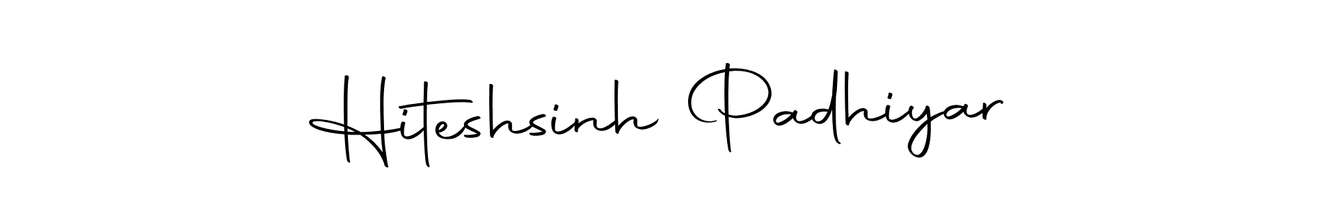 Create a beautiful signature design for name Hiteshsinh Padhiyar. With this signature (Autography-DOLnW) fonts, you can make a handwritten signature for free. Hiteshsinh Padhiyar signature style 10 images and pictures png