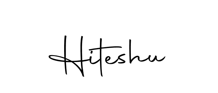 Create a beautiful signature design for name Hiteshu. With this signature (Autography-DOLnW) fonts, you can make a handwritten signature for free. Hiteshu signature style 10 images and pictures png