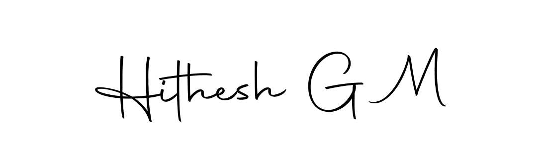 How to Draw Hithesh G M signature style? Autography-DOLnW is a latest design signature styles for name Hithesh G M. Hithesh G M signature style 10 images and pictures png