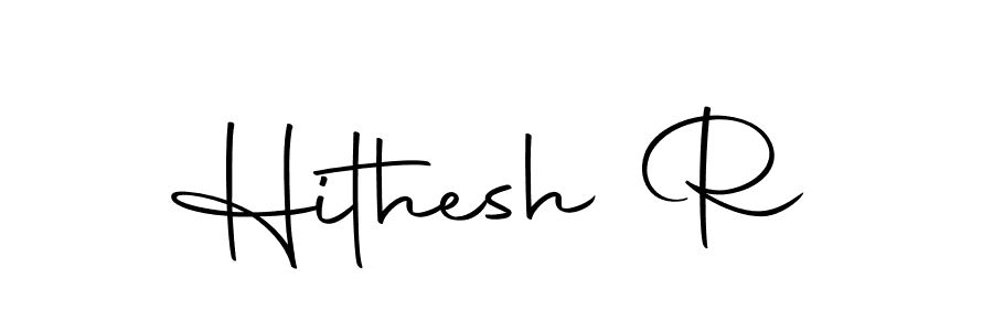 Design your own signature with our free online signature maker. With this signature software, you can create a handwritten (Autography-DOLnW) signature for name Hithesh R. Hithesh R signature style 10 images and pictures png