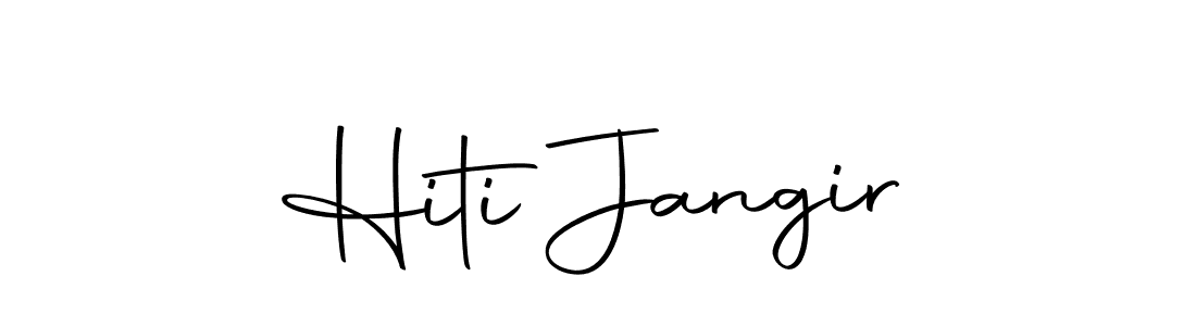 Design your own signature with our free online signature maker. With this signature software, you can create a handwritten (Autography-DOLnW) signature for name Hiti Jangir. Hiti Jangir signature style 10 images and pictures png