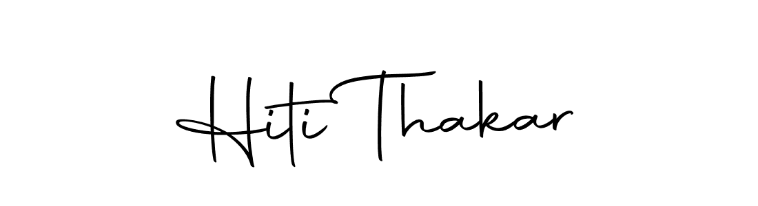 Make a beautiful signature design for name Hiti Thakar. With this signature (Autography-DOLnW) style, you can create a handwritten signature for free. Hiti Thakar signature style 10 images and pictures png