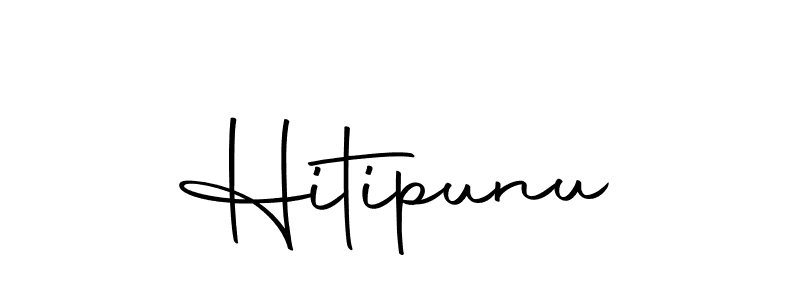 Use a signature maker to create a handwritten signature online. With this signature software, you can design (Autography-DOLnW) your own signature for name Hitipunu. Hitipunu signature style 10 images and pictures png