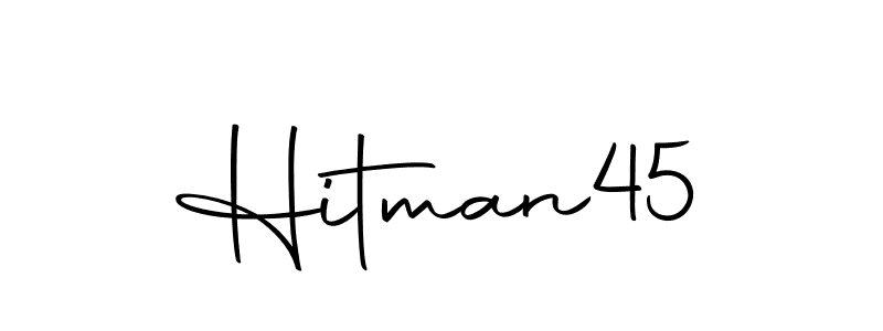 Make a short Hitman45 signature style. Manage your documents anywhere anytime using Autography-DOLnW. Create and add eSignatures, submit forms, share and send files easily. Hitman45 signature style 10 images and pictures png