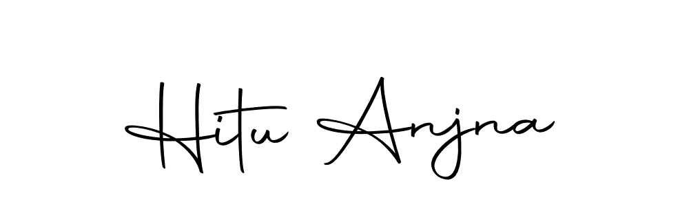 The best way (Autography-DOLnW) to make a short signature is to pick only two or three words in your name. The name Hitu Anjna include a total of six letters. For converting this name. Hitu Anjna signature style 10 images and pictures png