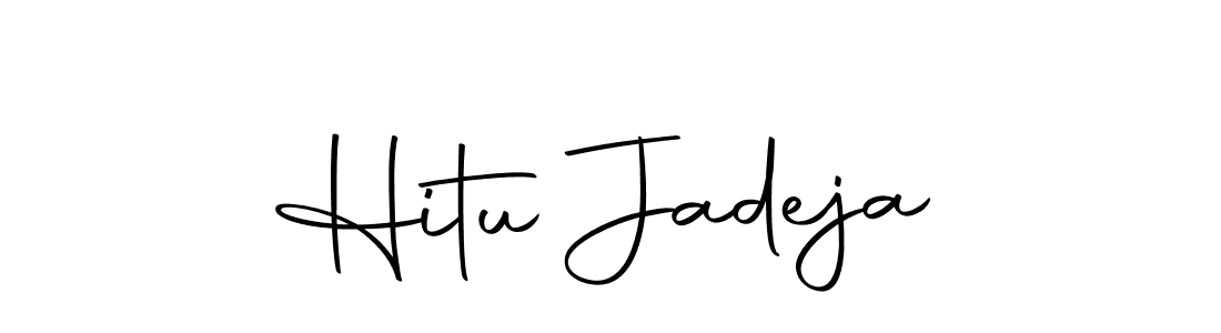 Also we have Hitu Jadeja name is the best signature style. Create professional handwritten signature collection using Autography-DOLnW autograph style. Hitu Jadeja signature style 10 images and pictures png