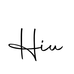 Create a beautiful signature design for name Hiu. With this signature (Autography-DOLnW) fonts, you can make a handwritten signature for free. Hiu signature style 10 images and pictures png