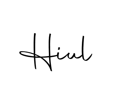 Design your own signature with our free online signature maker. With this signature software, you can create a handwritten (Autography-DOLnW) signature for name Hiul. Hiul signature style 10 images and pictures png