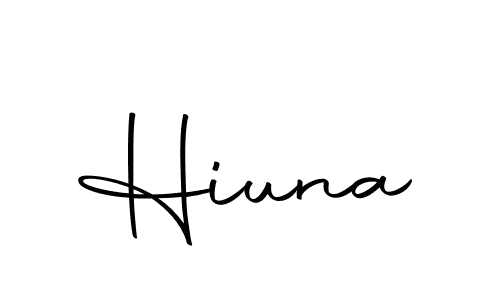 How to make Hiuna signature? Autography-DOLnW is a professional autograph style. Create handwritten signature for Hiuna name. Hiuna signature style 10 images and pictures png