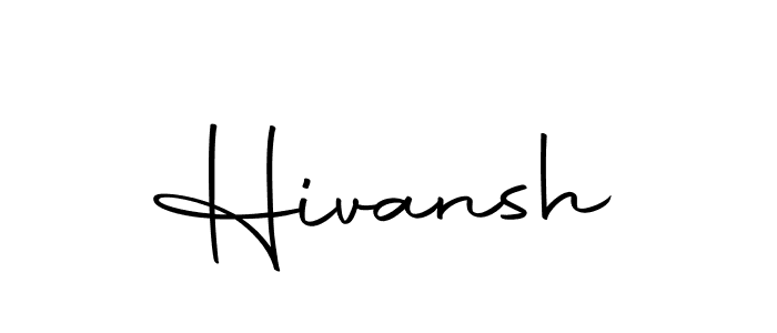 Make a beautiful signature design for name Hivansh. Use this online signature maker to create a handwritten signature for free. Hivansh signature style 10 images and pictures png