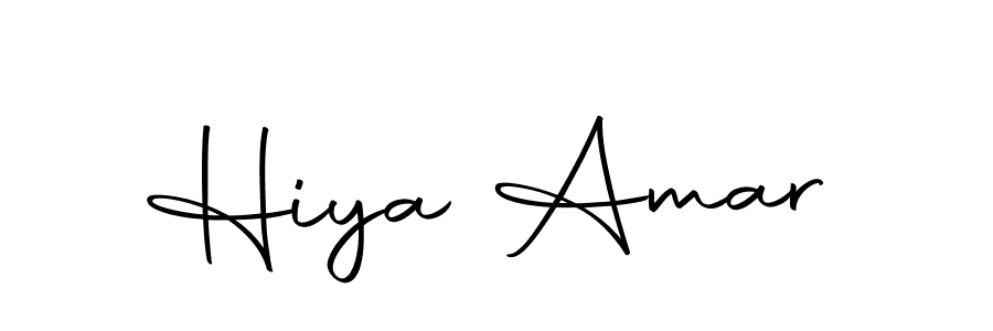 You should practise on your own different ways (Autography-DOLnW) to write your name (Hiya Amar) in signature. don't let someone else do it for you. Hiya Amar signature style 10 images and pictures png