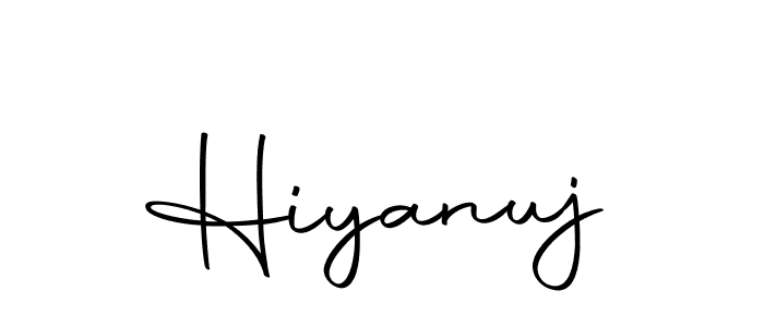 Make a beautiful signature design for name Hiyanuj. Use this online signature maker to create a handwritten signature for free. Hiyanuj signature style 10 images and pictures png