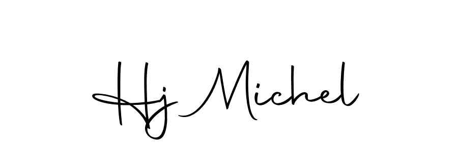 Create a beautiful signature design for name Hj Michel. With this signature (Autography-DOLnW) fonts, you can make a handwritten signature for free. Hj Michel signature style 10 images and pictures png