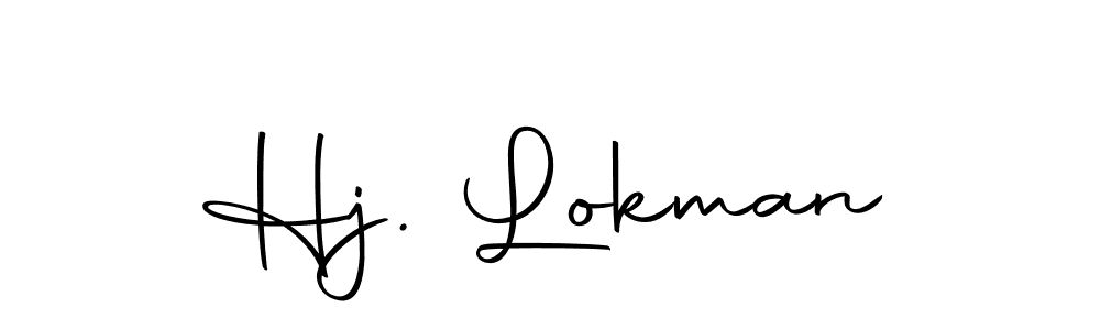How to make Hj. Lokman signature? Autography-DOLnW is a professional autograph style. Create handwritten signature for Hj. Lokman name. Hj. Lokman signature style 10 images and pictures png