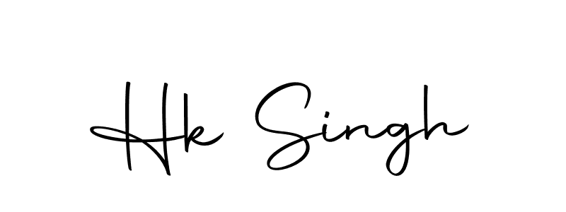 Create a beautiful signature design for name Hk Singh. With this signature (Autography-DOLnW) fonts, you can make a handwritten signature for free. Hk Singh signature style 10 images and pictures png