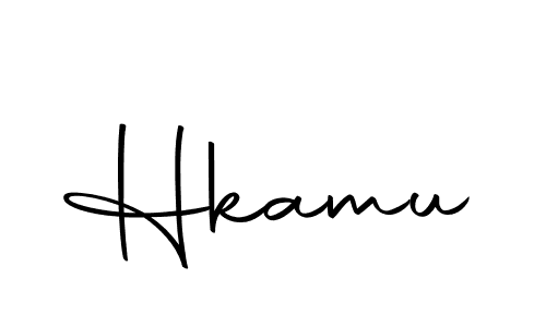 Use a signature maker to create a handwritten signature online. With this signature software, you can design (Autography-DOLnW) your own signature for name Hkamu. Hkamu signature style 10 images and pictures png