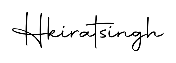 A classic penmanship look for Hkiratsingh. The Autography-DOLnW font brings timeless elegance and confidence to every signed document. Hkiratsingh signature style 10 images and pictures png