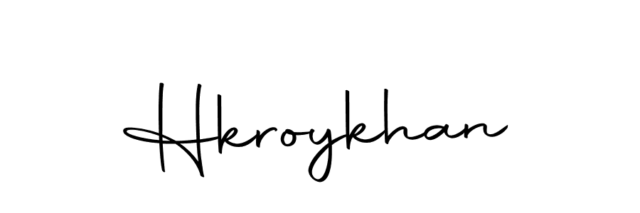 Use a signature maker to create a handwritten signature online. With this signature software, you can design (Autography-DOLnW) your own signature for name Hkroykhan. Hkroykhan signature style 10 images and pictures png