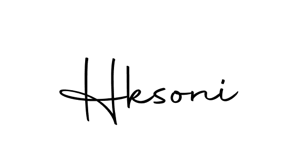 Design your own signature with our free online signature maker. With this signature software, you can create a handwritten (Autography-DOLnW) signature for name Hksoni. Hksoni signature style 10 images and pictures png