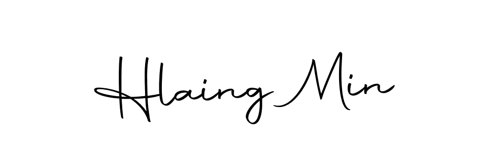 You can use this online signature creator to create a handwritten signature for the name Hlaing Min. This is the best online autograph maker. Hlaing Min signature style 10 images and pictures png