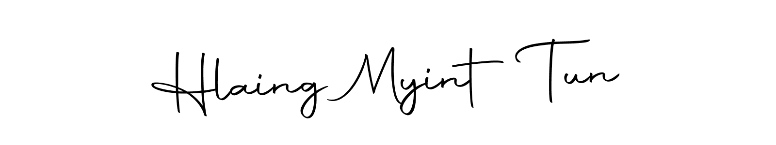 It looks lik you need a new signature style for name Hlaing Myint Tun. Design unique handwritten (Autography-DOLnW) signature with our free signature maker in just a few clicks. Hlaing Myint Tun signature style 10 images and pictures png