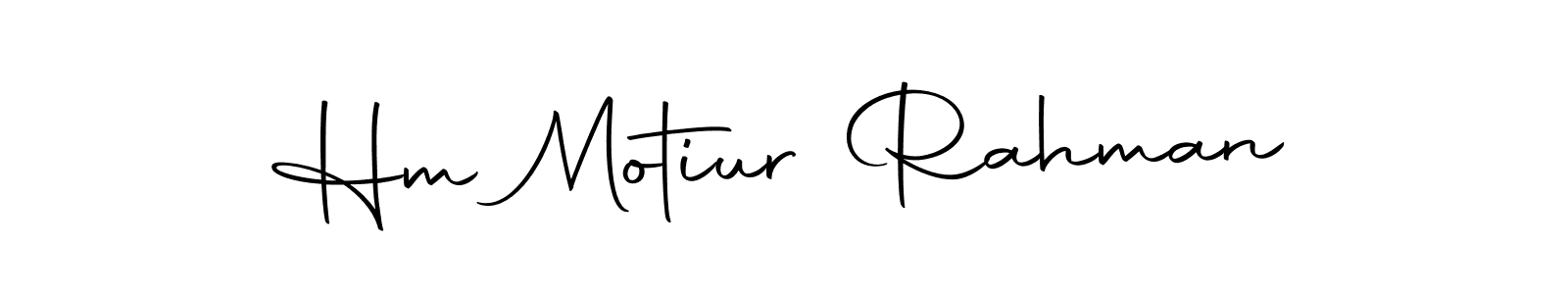 Also we have Hm Motiur Rahman name is the best signature style. Create professional handwritten signature collection using Autography-DOLnW autograph style. Hm Motiur Rahman signature style 10 images and pictures png