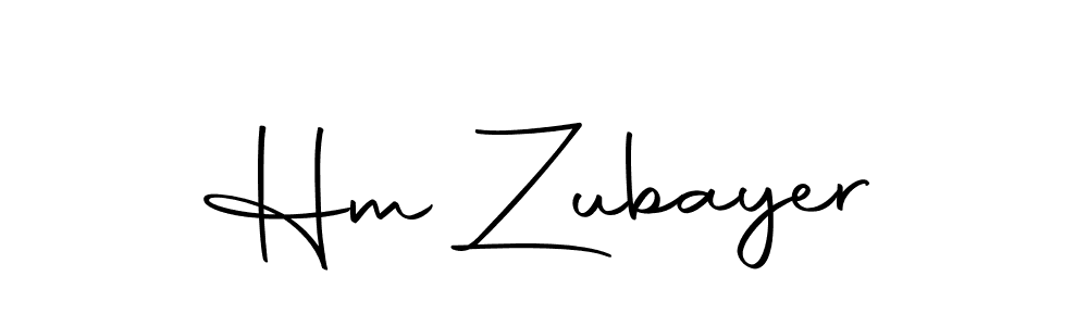 Make a beautiful signature design for name Hm Zubayer. With this signature (Autography-DOLnW) style, you can create a handwritten signature for free. Hm Zubayer signature style 10 images and pictures png