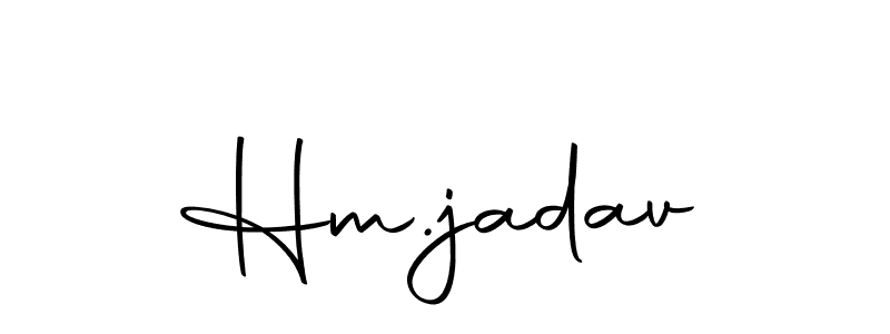 The best way (Autography-DOLnW) to make a short signature is to pick only two or three words in your name. The name Hm.jadav include a total of six letters. For converting this name. Hm.jadav signature style 10 images and pictures png