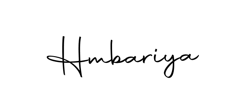 You should practise on your own different ways (Autography-DOLnW) to write your name (Hmbariya) in signature. don't let someone else do it for you. Hmbariya signature style 10 images and pictures png