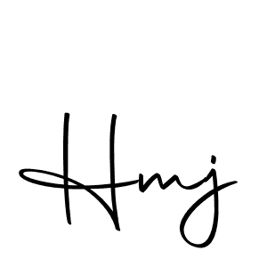 Design your own signature with our free online signature maker. With this signature software, you can create a handwritten (Autography-DOLnW) signature for name Hmj. Hmj signature style 10 images and pictures png