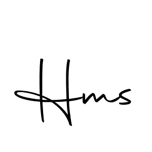 Design your own signature with our free online signature maker. With this signature software, you can create a handwritten (Autography-DOLnW) signature for name Hms. Hms signature style 10 images and pictures png