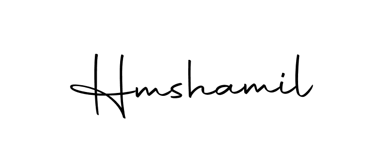 How to make Hmshamil name signature. Use Autography-DOLnW style for creating short signs online. This is the latest handwritten sign. Hmshamil signature style 10 images and pictures png