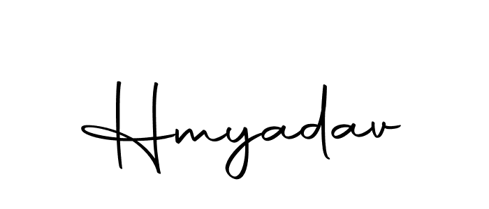 Make a beautiful signature design for name Hmyadav. With this signature (Autography-DOLnW) style, you can create a handwritten signature for free. Hmyadav signature style 10 images and pictures png