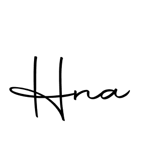 Design your own signature with our free online signature maker. With this signature software, you can create a handwritten (Autography-DOLnW) signature for name Hna. Hna signature style 10 images and pictures png