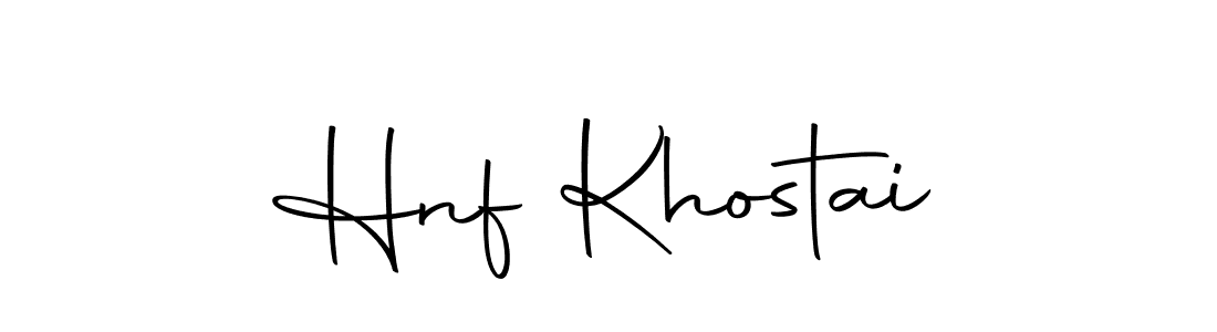 How to make Hnf Khostai signature? Autography-DOLnW is a professional autograph style. Create handwritten signature for Hnf Khostai name. Hnf Khostai signature style 10 images and pictures png