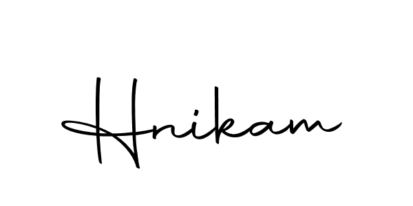 You can use this online signature creator to create a handwritten signature for the name Hnikam. This is the best online autograph maker. Hnikam signature style 10 images and pictures png