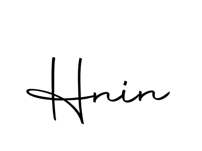 Design your own signature with our free online signature maker. With this signature software, you can create a handwritten (Autography-DOLnW) signature for name Hnin. Hnin signature style 10 images and pictures png